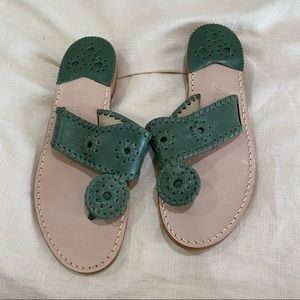 Jack Rogers jacks flat sandals green